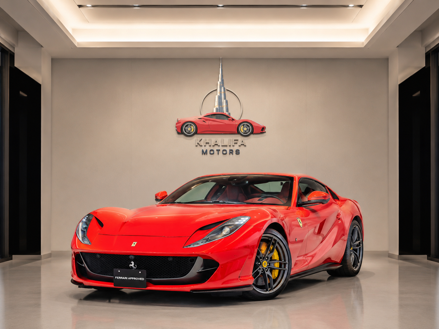 Ferrari 812 Superfast en showroom Khalifa Motors