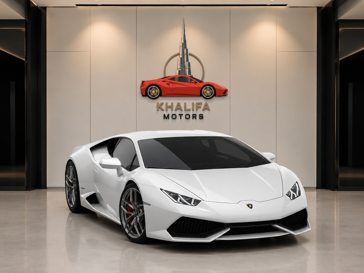 Lamborghini Huracán en showroom Khalifa Motors